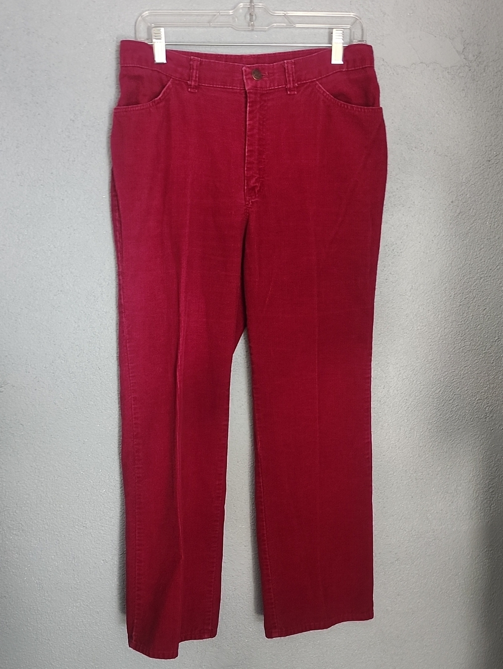 Sears Women's Burgundy Straight-Leg Pants